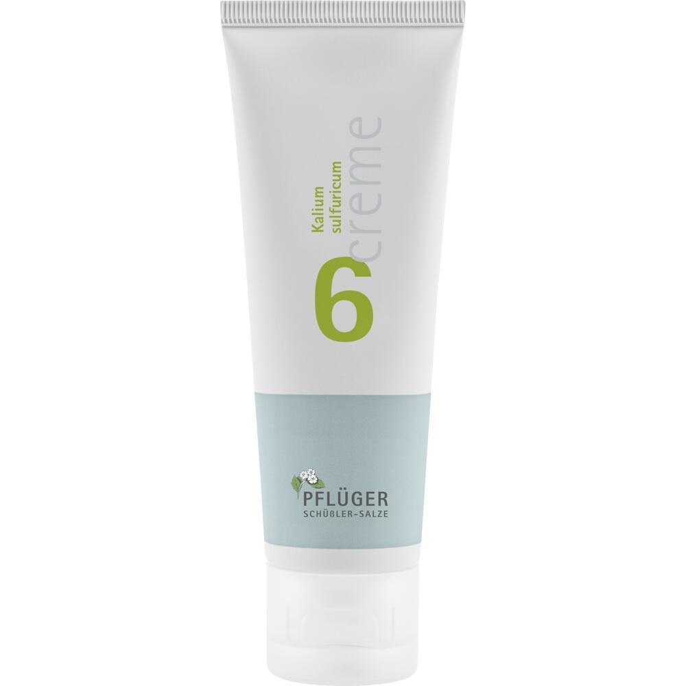 Weiße Tube mit der Aufschrift "Kalium sulfuricum 6 Creme".